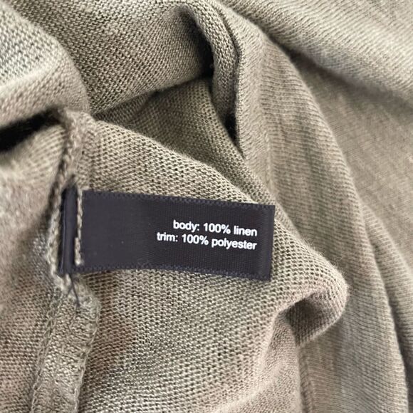 Linen| The Limited| Large| Olive Army Green| lightweight| basic - Picture 7 of 10